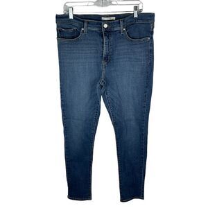 LEVI'S 311 Womens Size 33  Shaping Skinny Denim Blue Jeans Whiskering